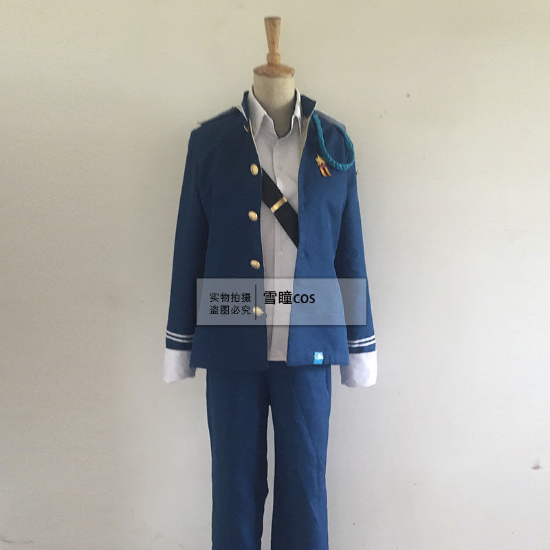 时之歌project cos 赛科尔·路普cos服 cosplay服装军装套装动漫