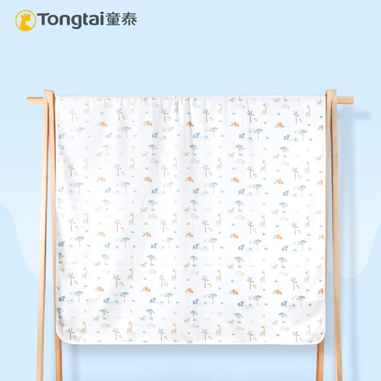 童泰新款婴幼儿纯棉隔尿垫大号柔软亲肤初生宝宝卡通印花防水床垫