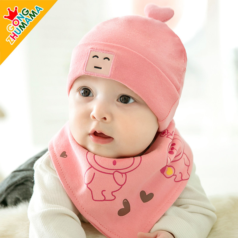 婴儿帽子春秋0-3-6-12个月男女宝宝帽子新生儿胎帽纯棉套头帽冬天 童装/婴儿装/亲子装 帽子 原图主图