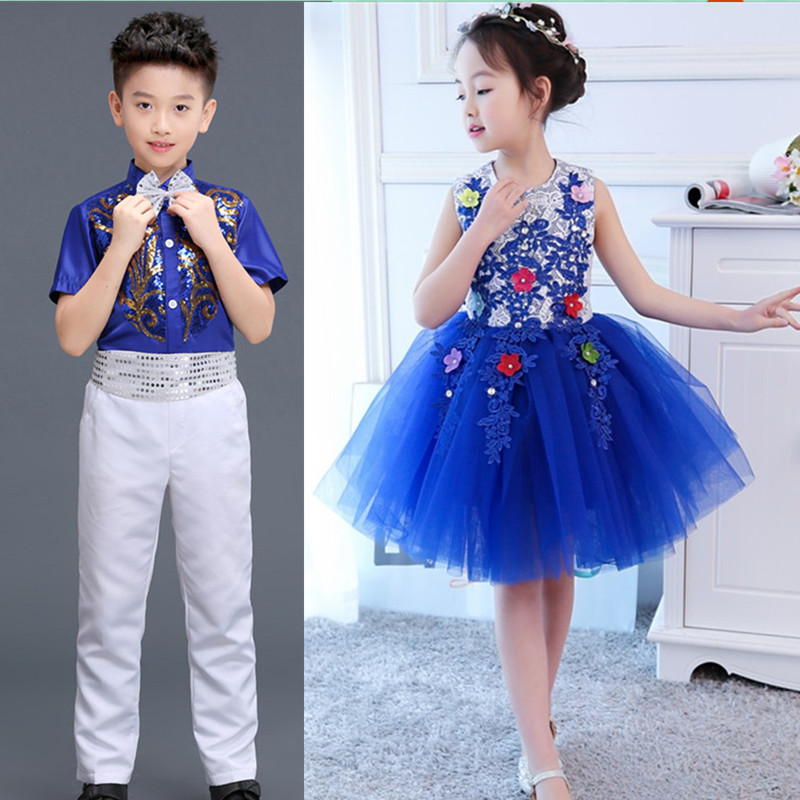 主持人小学生儿童演出服