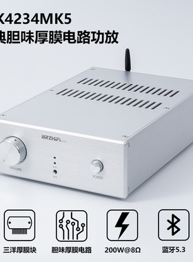 STK4234MK5厚膜胆味HIFI专业家用功放机立体声200W大功率 蓝牙5.3