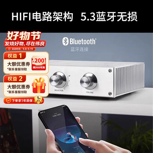 大功率hifi厚膜合并功放蓝牙5.3