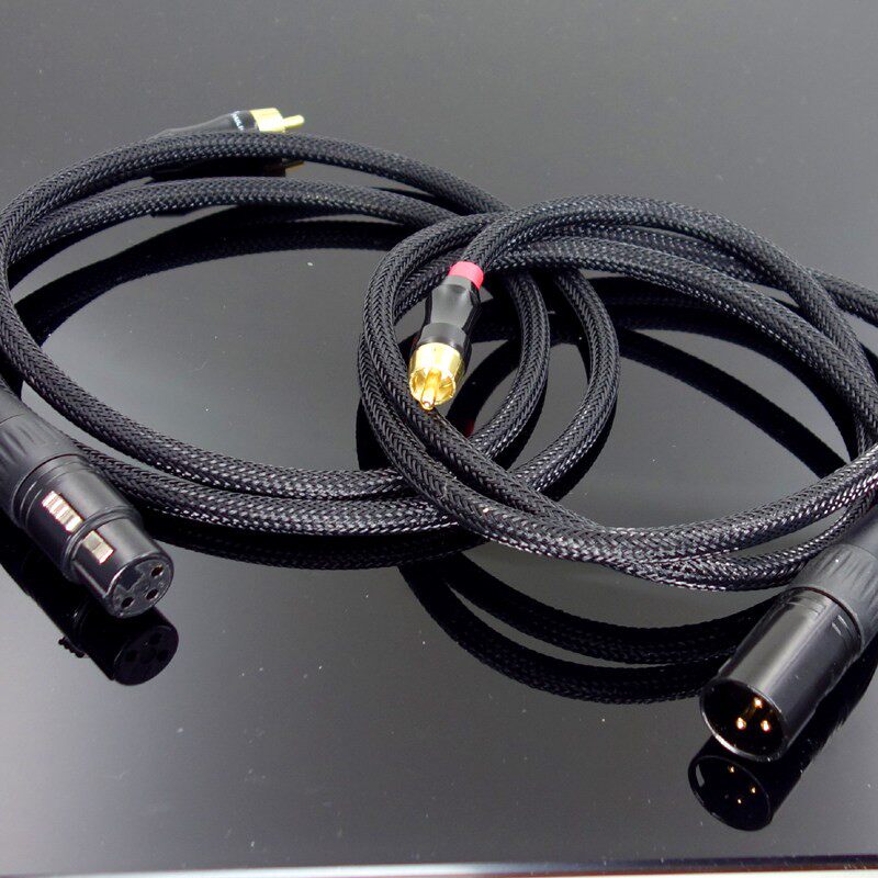RCA转XLR 莲花转卡侬/非平衡转平衡/有源监听音箱线/惠威X4音频线