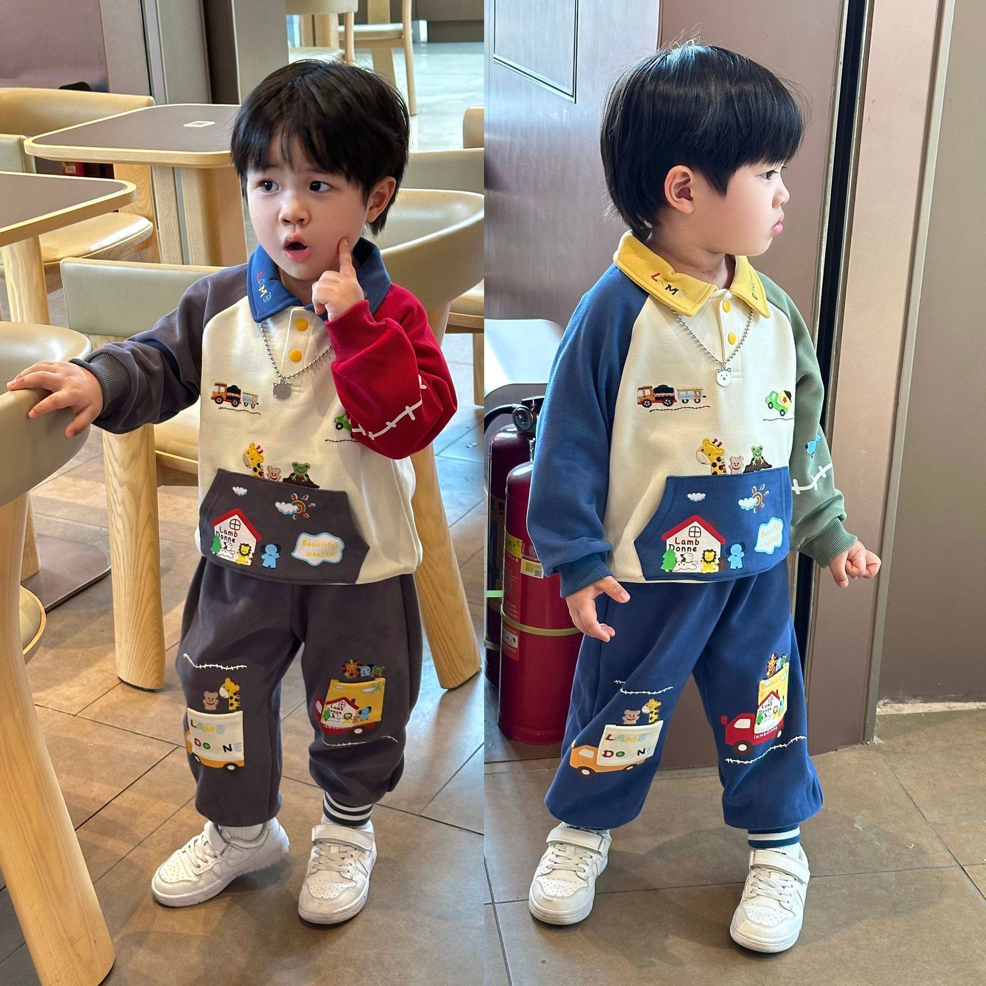 儿童套装2025年冬季新款儿童卫衣套装男童卫衣童装秋衣现货代发,童装/婴儿装/亲子装,儿童运动套装,淘宝优惠券,粉丝福利购,淘宝优惠卷