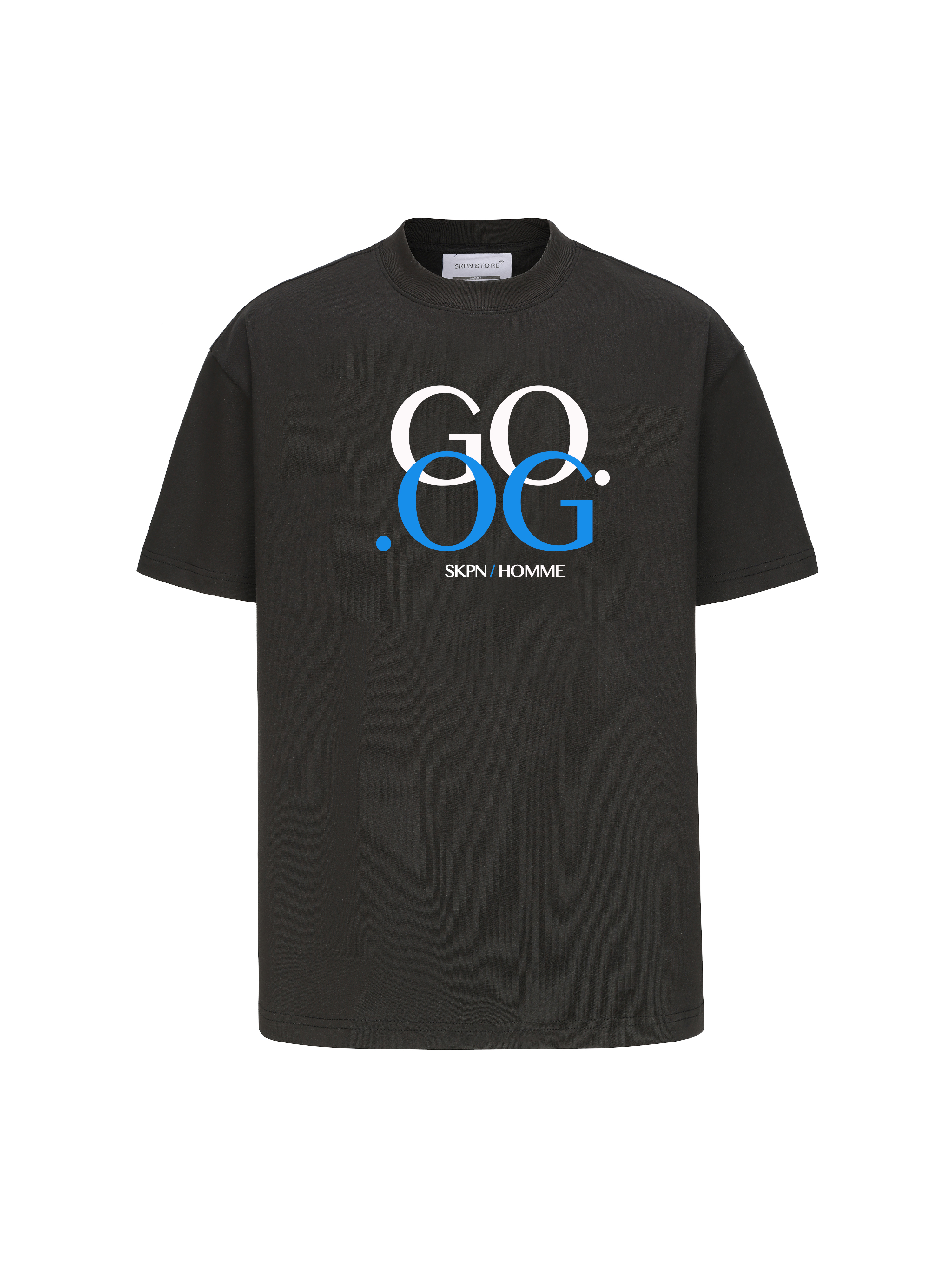 skpn短袖美式情侣标语T恤街头