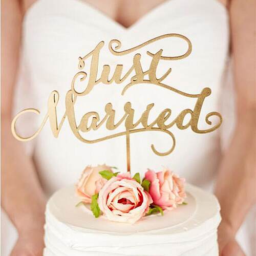 justmarried派对用品结婚蛋糕