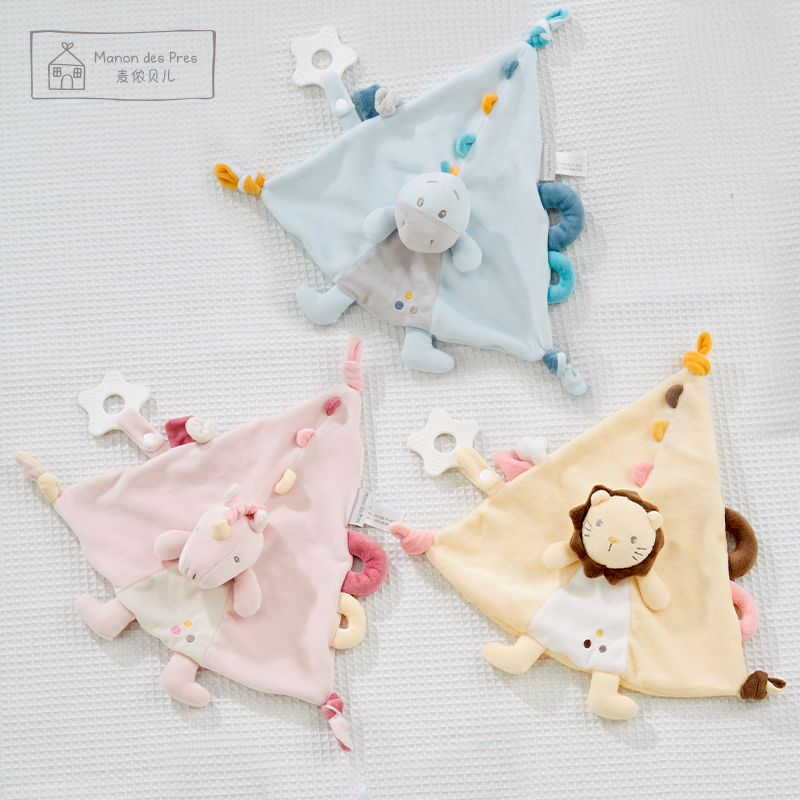 法国麦侬贝儿婴儿安抚巾可入口安抚玩偶宝宝玩具哄睡神器陪睡玩偶