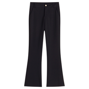 裤子女2026新款春秋垂感喇叭裤中年妈妈休闲裤九分黑色微喇西装裤