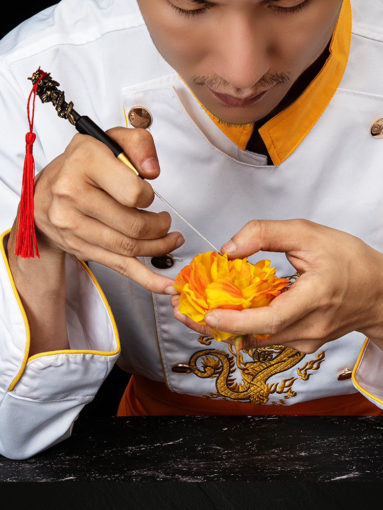 Chef carving knife food carving knife fruit carving knife kitchen carving knife cooking school training Thai main knife