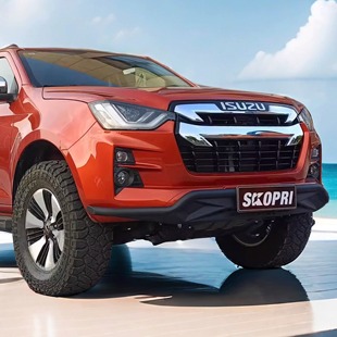 五十铃皮卡dmax领拓瑞迈改装前杠无损短杠轻量化竞技杠越野防护杠