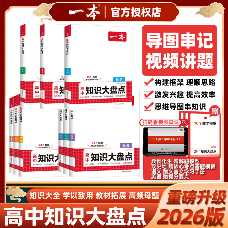 2026版一本高中基础知识大盘点语文数学英语物理化学生物地理历史政治导图串记高中知识点考点梳理知识清单大全高一二三高考总复习