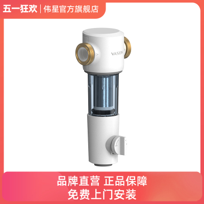 VASEN伟星前置过滤器反冲洗自来水管道过滤器家用4吨大流量经典型