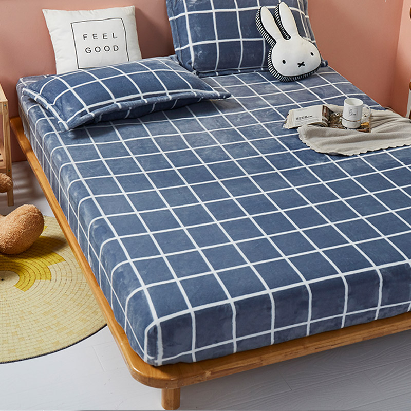 加厚！保暖！牛奶绒床笠