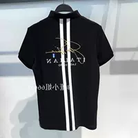 Bản gốc 92218B1DB Áo sơ mi ngắn tay ngắn tay gió Hàn Quốc POLO Lửa Áo sơ mi nam mùa hè Áo phông mùa hè - Polo áo polo đen