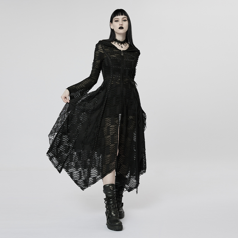 哥特风女装复古修身连衣裙