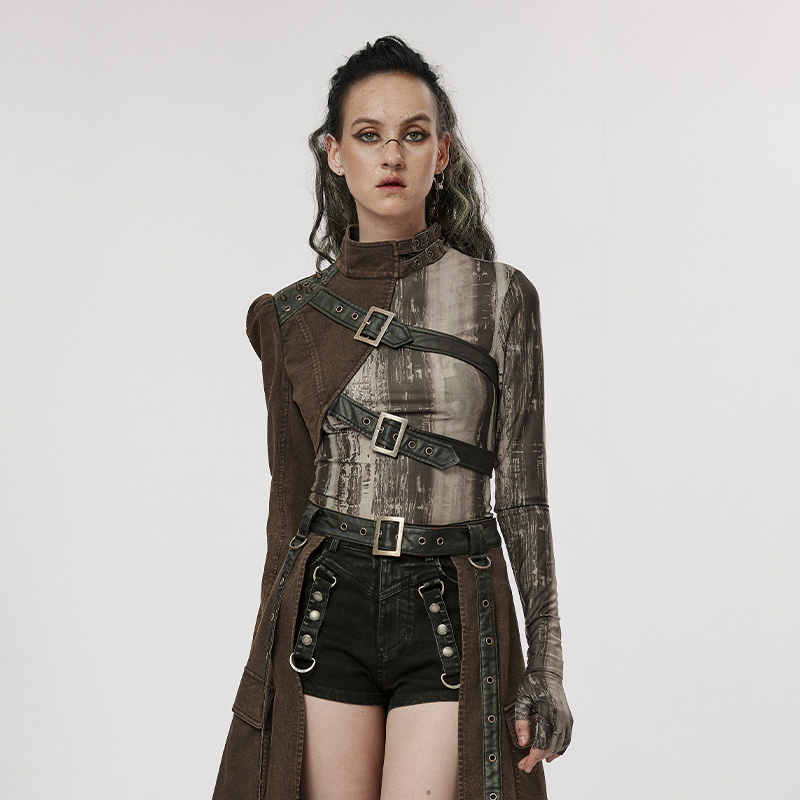 朋克风酷帅短外套女新款