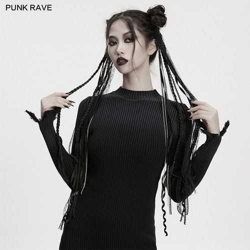 哥特风流苏发饰女万圣节饰品