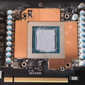 水冷 3090公版 显卡显存散热导热紫铜片涂硅脂代替导热垫3070 3080