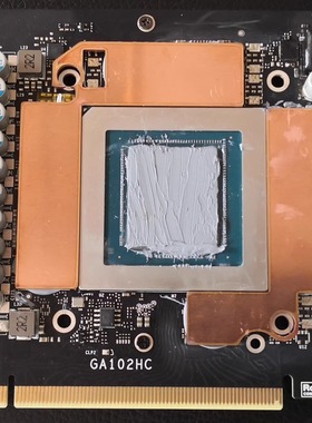 显卡显存散热导热紫铜片涂硅脂代替导热垫3070/3080/3090公版水冷