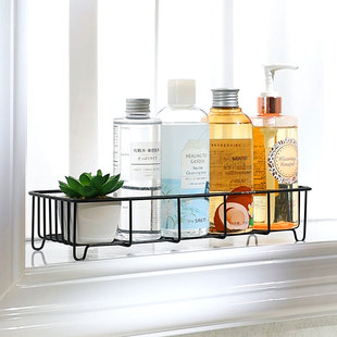 卫生间洗漱台浴室置物架304不锈钢 窗台收纳厨房放抹布海绵沥水架