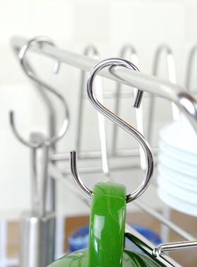 维度空间S钩（6个装）304不锈钢挂钩 小号S型挂勾 厨房置物架配件