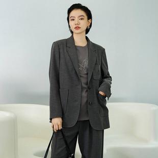 外套女极简通勤OL宽松高级显瘦西服上衣 2025春季 新品 经典 百搭西装