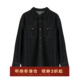 新款 丹宁水洗牛仔衬衫 女士时尚 2025冬季 简约显瘦百搭加绒长袖 上衣