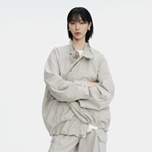 机能户外宽松上衣外套百搭休闲时尚 风衣夹克立领工装 新品 2025秋季