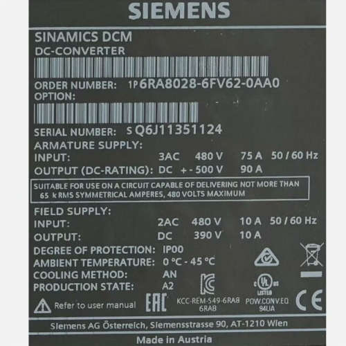 6RA8028-6FV62-0AA0 Sin