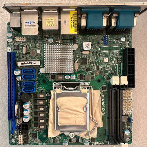 华擎imb 161-d 工控机主板h61双千兆itx50