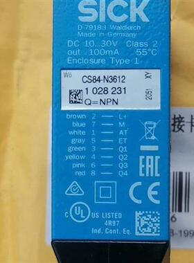 库存全新CS84-N3612 SICK颜色感应器需询价
