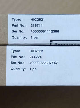 倍加福安全栅HID2081和HIC2821，库存