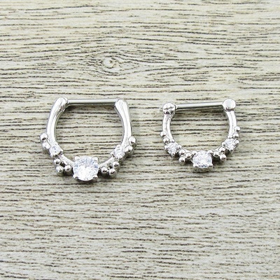 穿刺饰品镶钻医用钢简欧美