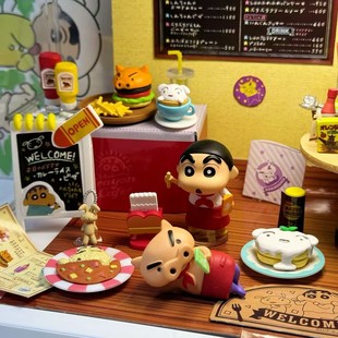 正版 蜡笔小新Q萌公仔盲袋变变坐坐吓吓系列盲盒mini迷你手办摆件