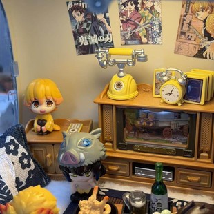 日本鬼灭之刃官方周边梅雨系列B款盲盒手办车载模型摆件礼物