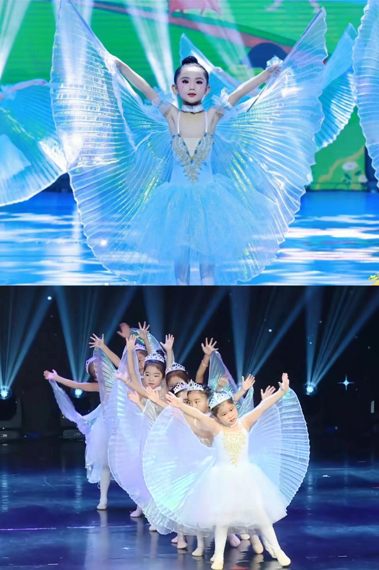 幼儿中国舞小风筝舞蹈服翅膀道具儿童表演服芭蕾裙演出服新款六一
