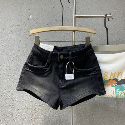 夏季辣妹显瘦a字提臀短裤