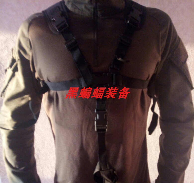军迷模型道具P90玩具槍战术悬挂绳背带户外背心挂带野战安全绳图片