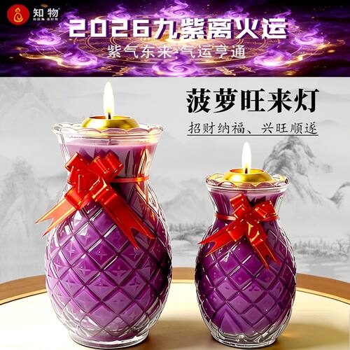 【九紫开运菠萝灯】旺来酥油灯
