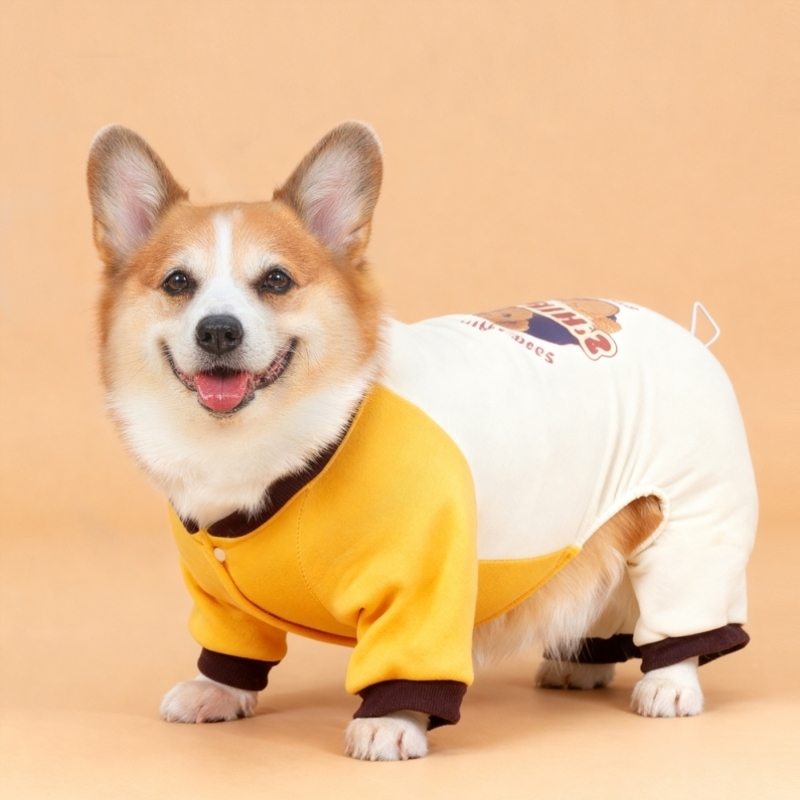 大狗狗衣服四脚衣卫衣加绒金毛宠物中大型犬秋冬装抓绒边拉布拉多