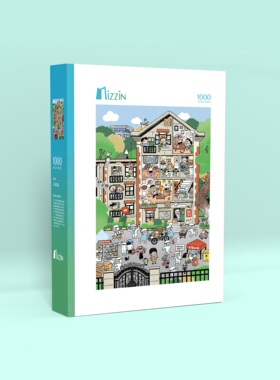 MIZZIN觅境拼图成人减压可爱插画礼物上海加油1000片