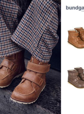 25AW新款现货丹麦Bundgaard儿童皮靴羊毛防水保暖雪地靴防滑冬