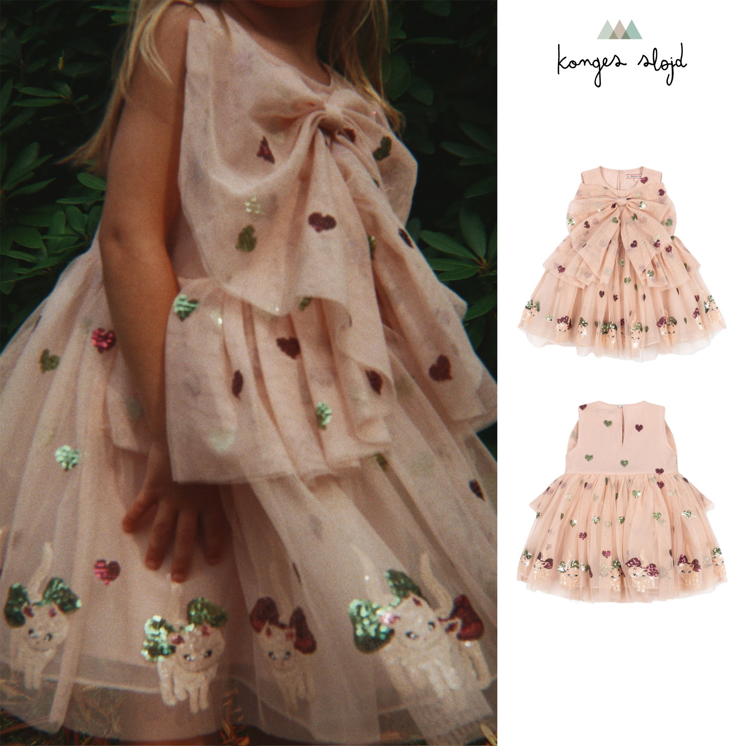 25新款儿童公主裙甜美猫猫