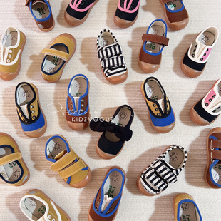 玛丽珍一脚蹬防滑魔术贴男女 23AW巴西tnin儿童帆布鞋 清仓特价