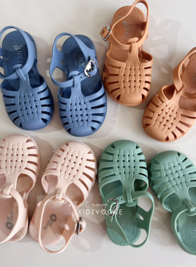 5Z 25SS现货西班牙LMDI儿童塑料凉鞋包头沙滩夏季超软搭扣