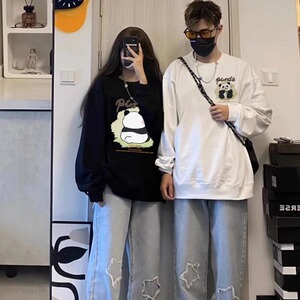 不一样情侣装长袖百搭卫衣春秋季2023新款网红潮牌高级感上衣外套