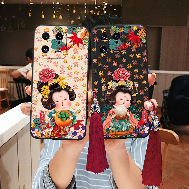 适用小米17立体浮雕15贵妃civi5柿柿14手机壳pro吉祥ultra高级感2防摔mix4妈妈10s如意13软3全包9国风4青春st