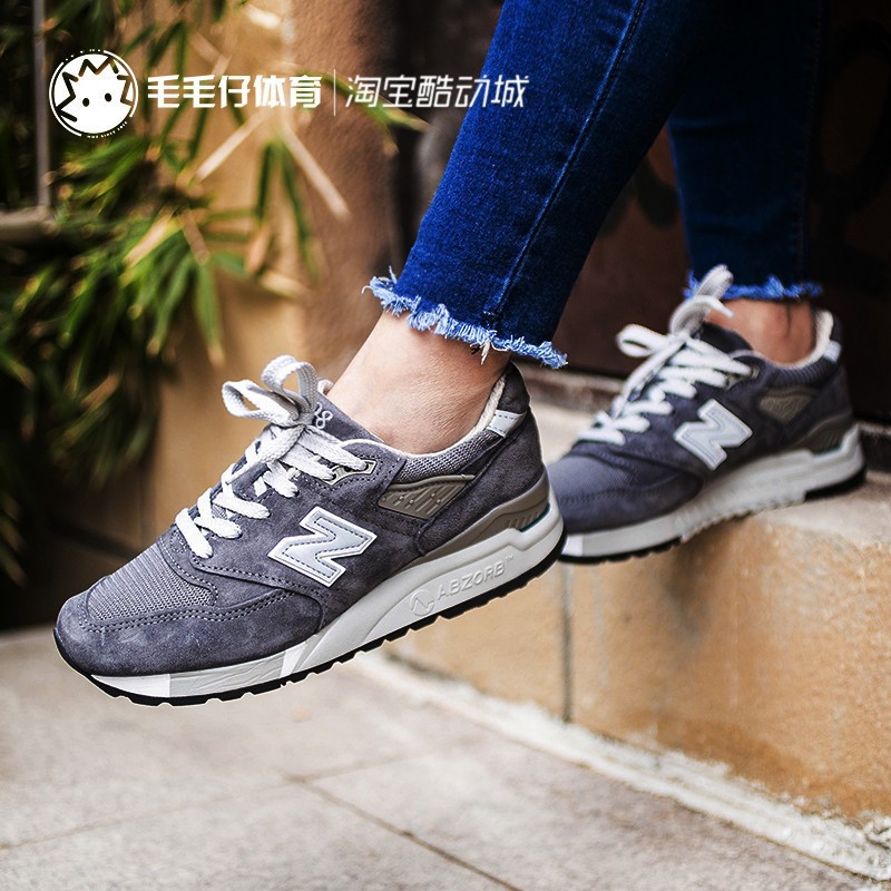 NEW BALANCE NB998新款女男鞋美产USA狼灰复古运动慢跑鞋W-M998CH