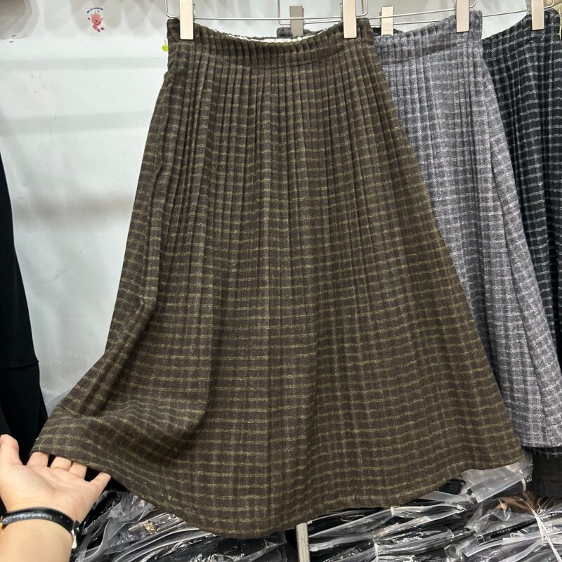 A字中长裙显瘦洋气休闲裙子