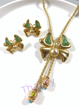 雅天妮ARTIN打标蝴蝶耳钉项链